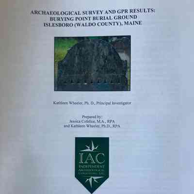 Archaeological Survey and GPR Results: Burying Point Burial Ground, Islesboro