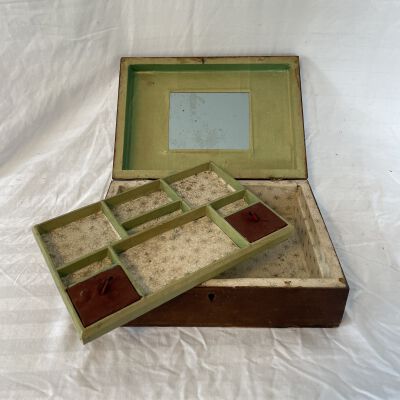 Parquetry Inlaid Jewelry Box