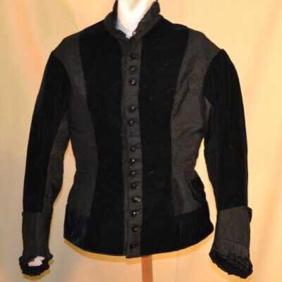 black velvet bodice