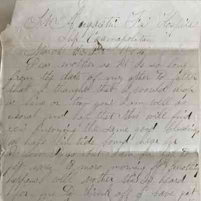 Nathan Pendleton to Nancy Pendleton, March 1864