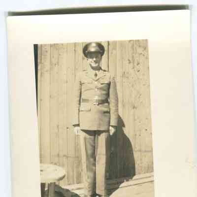 Postcard of a soldier in dress uniform