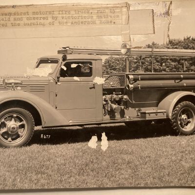 Islesboro's first motored fire truck