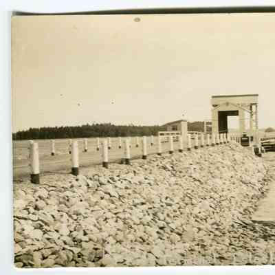 Postcard of ferry landing