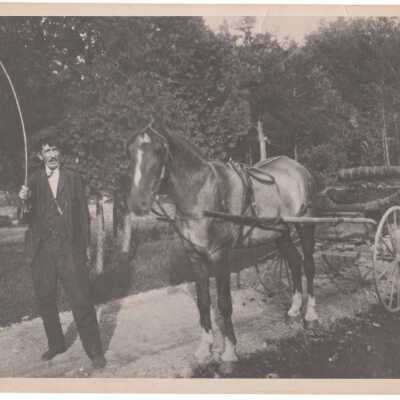 Bill Dick Pendleton and his horse