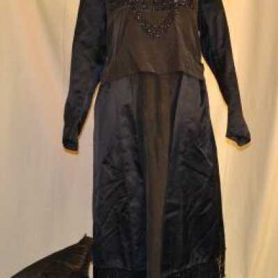 black beaded dress