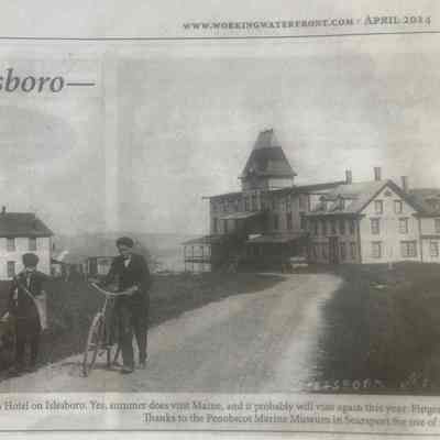 "Summer on Islesboro," photo clipping of Ryder's Hotel
