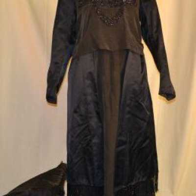 black beaded dress
