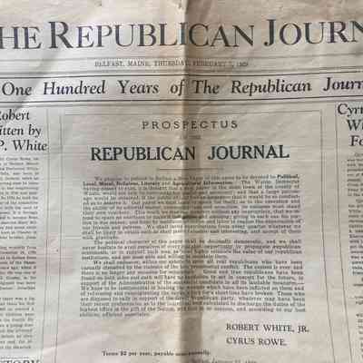 Republican Journal, One Hundred Years of the Republican Journal