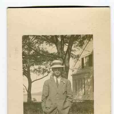 Postcard of Ed Gilkey