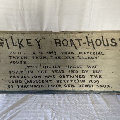 "Gilkey" Boat-House. Sign