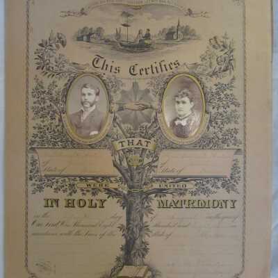 Certificate, Marriage