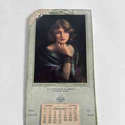 Wall calendar, 1917