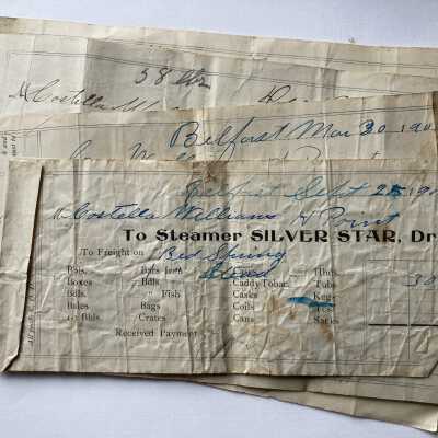 Belfast to Islesboro steamer receipts