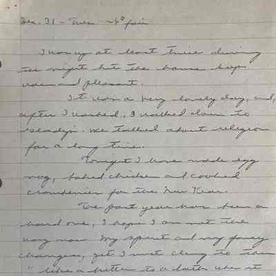 Elizabeth Ladd journal, 1963
