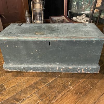 Six Boxed Pine Seaman's Chest