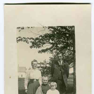 Postcard of the Williams family