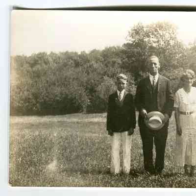 Postcard of the Babbidge family
