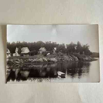 Postcard showing houses on Ryder’s Cove