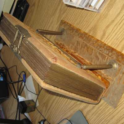 Hatch Album on stand