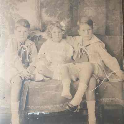 Portrait of three children