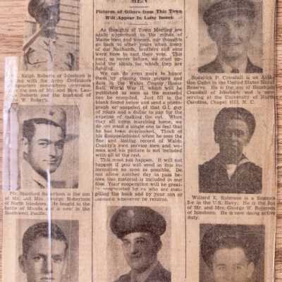 Islesboro Servicemen WWII, p. 1