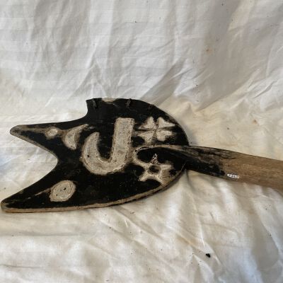 Carved Wooden African Paddle
