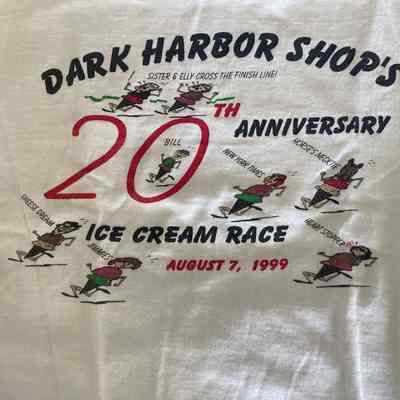 Twentieth anniversary Dark Harbor Ice Cream Race t-shirt