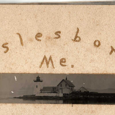 "Islesboro, Me.," handmade photograph album