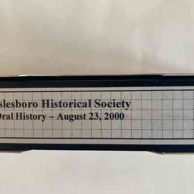 Oral History program - August, 2000