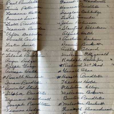 Quimby List Verso