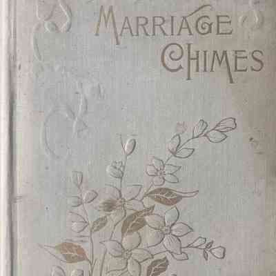 Wedding book for Frank W. Ladd and Carrie M. Cosgrove