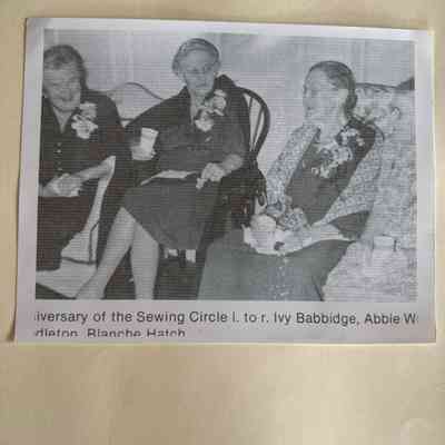 Photo from Sewing Circle anniversary