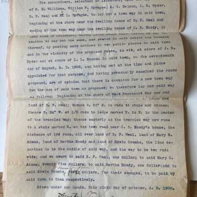 Contract For New Town Way