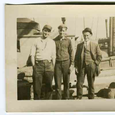 Postcard of Bobby Trimm and friends