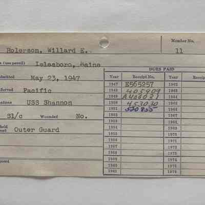 VFW records, 1947-49