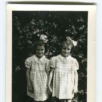 Postcard of Shirley Pendleton's two girls