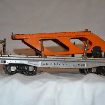 Train, Flat Bed with Stake Car