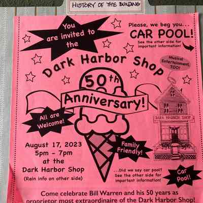 Commemorative album for the 50th Anniversary celebration of the Dark Harbor Shop