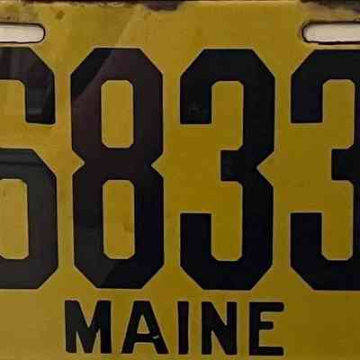 Plate, License