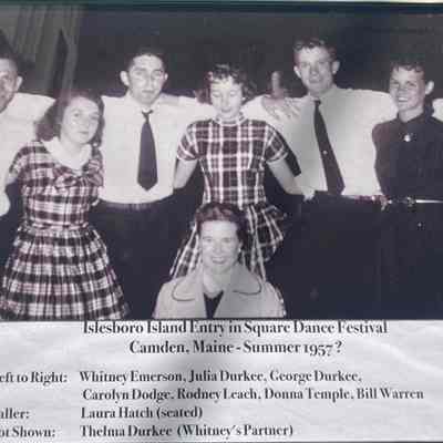 Islesboro team for the Camden Square Dance Festival, circa 1957