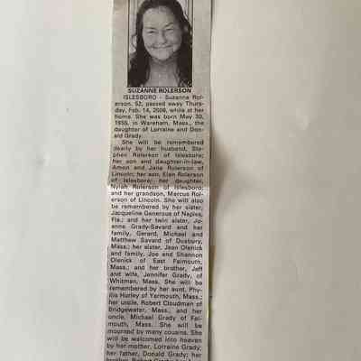 Suzanne Rolerson obituary