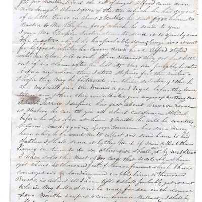 John Pendleton Letter, Page 2