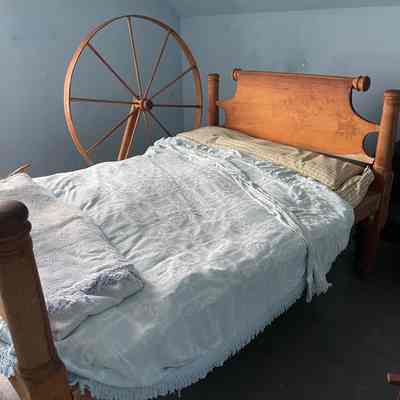 18th Century Rope Bed and Frame and Trundle