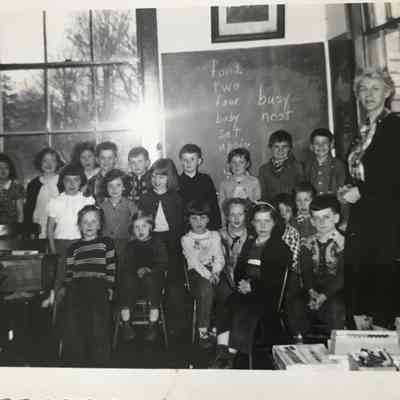 Dot Pendleton with Students 1953-54