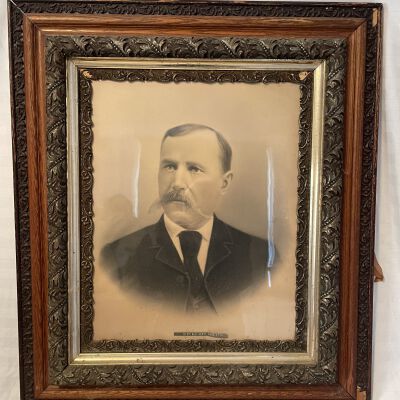 Framed Portrait of Winfield Scott Pendleton