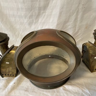 Brass Binnacle Lamp House