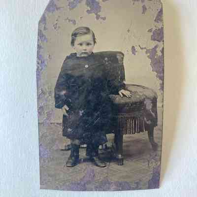 Tintype portraits of children
