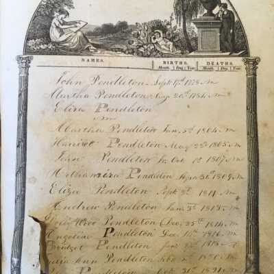 Births and Deaths, page 1