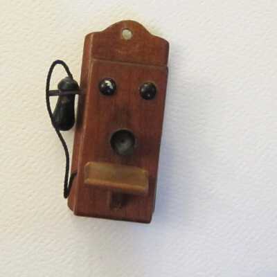 Wall phone, dollhouse