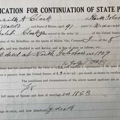 Application for continuation of state pension